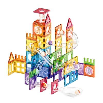 اسباب بازی ساختنی تایل مگنتی 118 قطعه مدل 10061 Magic Magnetic Blocks_لگو