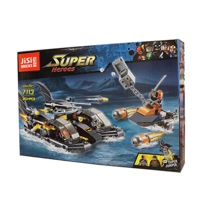 لگو دی سی دکول هاورکرافت و قایق بتمن 263 قطعه مدل Super Heroes_DECOOL 7113_لگو