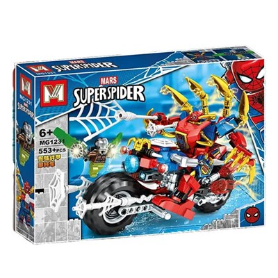 لگو مارول موتور مرد عنکبوتی 553 قطعه مدل MG1231 Superspider_لگو