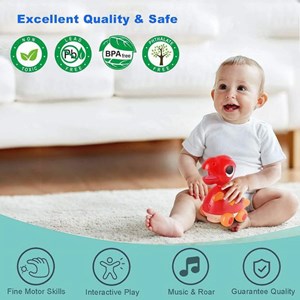 دایناسور موزیکال هولی تویز قرمز مدل Hola Toys 6110_اسباب بازی نوزادی
