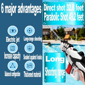 تفنگ اسباب بازی آب پاش بزرگ شارژی مدل اختاپوس Automatic Water Gun Octopus_تفنگ اسباب بازی