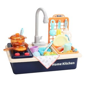 اسباب بازی سینک ظرفشویی به همراه اجاق گاز HOME KITCHEN_اسباب بازی لوازم خانگی