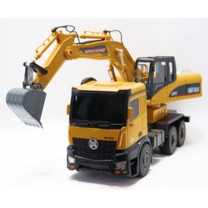 اسباب بازی بیل مکانیکی کنترلی بزرگ مقیاس 1:14 مدل EXCAVATOR LOADER NAN HONG 9916_ماشین کنترلی