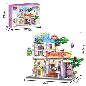 لگو فرندز ساختمان دو طبقه 880 قطعه مدل WOMA TOY C0255_لگو