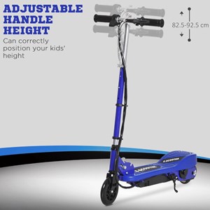 اسکوتر برقی تاشو 120 واتی با ارتفاع قابل تنظیم رنگ آبی مدل HOMCOM E Scooter_اسکوتر