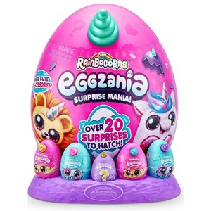 عروسک سورپرایزی رینبوکورنز RainBocoRns سری Eggzania با شاخ آبی _عروسک سوپرایزی