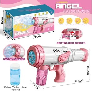 تفنگ اسباب بازی حباب ساز موزیکال Angel Bubble Machine Gun_تفنگ اسباب بازی