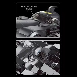 لگو دی سی ماشین بتمن 407 قطعه مدل Mould King 10020 Batmobile Model Car_لگو
