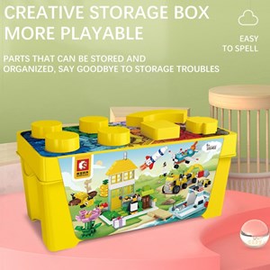 لگو کلاسیک خلاقیت 854 قطعه مدل Sembo 101402 Large Creative Brick Box_لگو