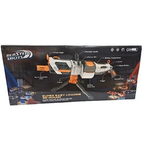 تفنگ اسباب بازی مسلسل رگباری پایه دار تیر فومی Blaster Shots Super Easy Loading Gun _تفنگ اسباب بازی